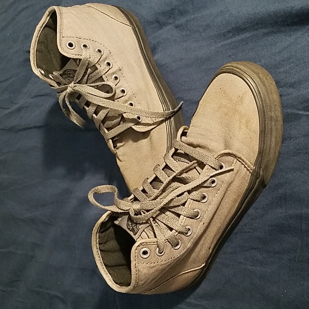 Vans Off the Wall Hi tops high skate shoes canvas vegan
